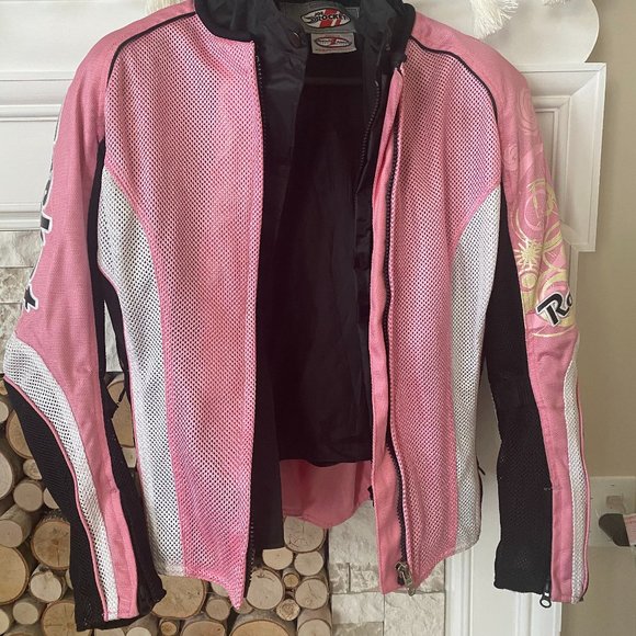 Women's Motorcycle Riding Matching Pink Set - Picture 8 of 13